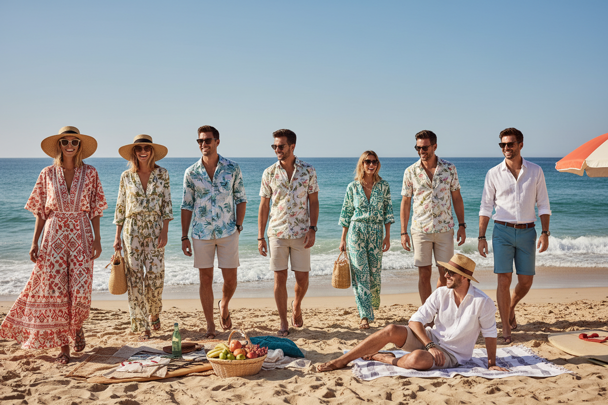 Summer Clothing on a Beach